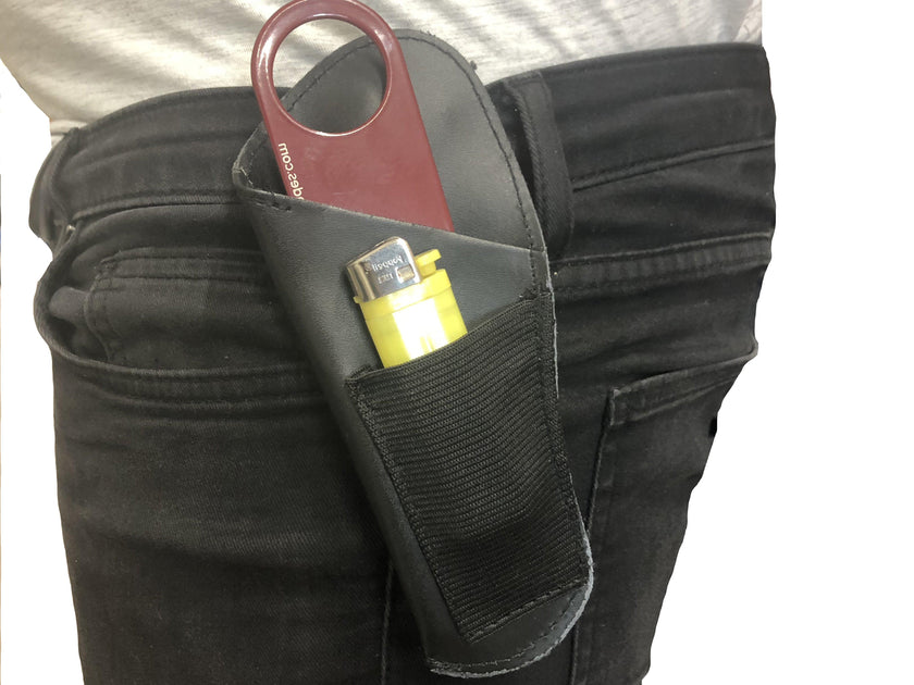 Left Handed Leather Holster Bar Blades