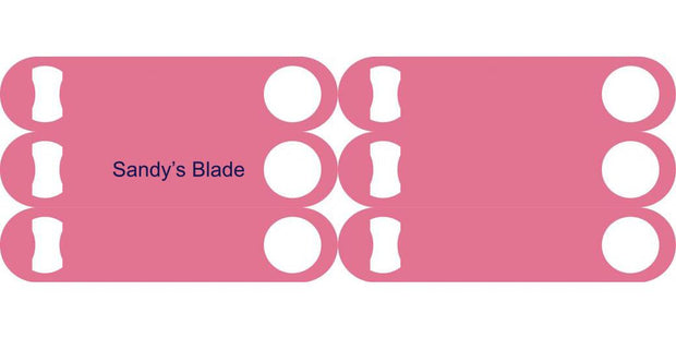Neon Pink Triple Blade Custom Set - Bar Blades