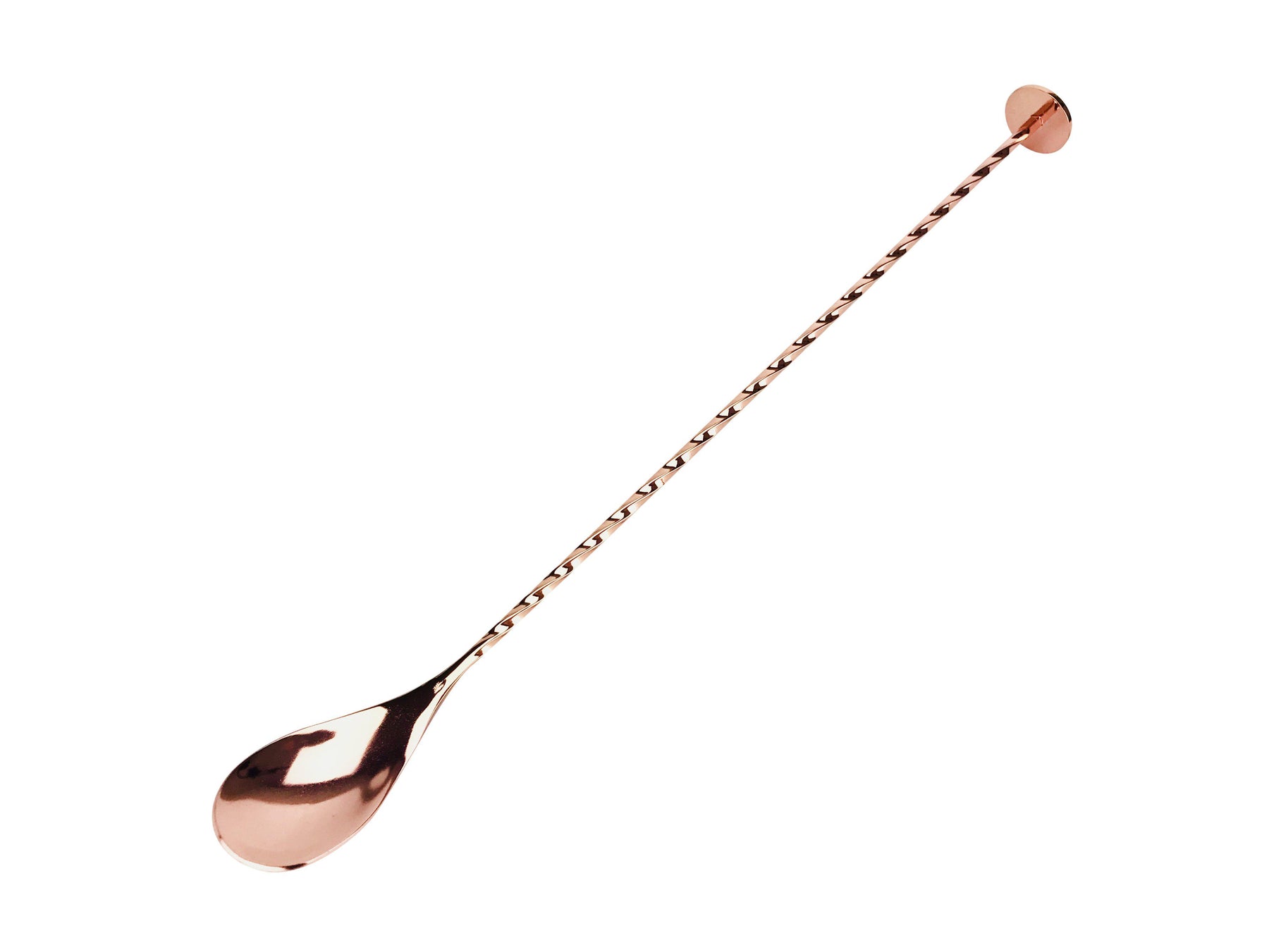 Twisted Mixing Flat Head Copper Bar Spoon – Bar Blades